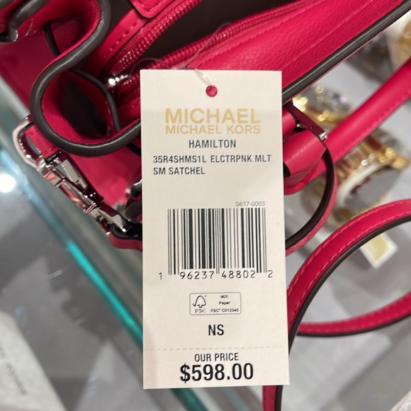 Michael Kors Hamilton Small Satchel Shoulder Crossbody Bag 
Electric Pink
NWT - Picture 12 of 16